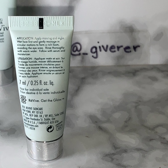 2x 7 ml ReVive Foaming Cleanser Enriched Hydrating Wash - Picture 3 of 8